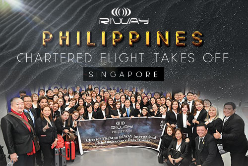 RIWAY Philippines Chartered Flight Takes Off: Singapore